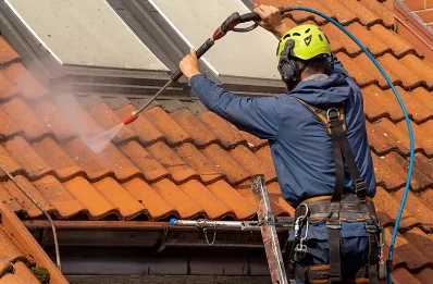 Démoussage et hydrofuge de toiture à Champanges